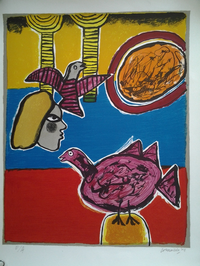 Corneille , Litho op zwaar papier ,  verkocht voor € 140!