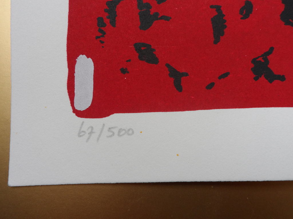 Herman Brood - zeefdruk genummerd 67 / 500 -  kopen? Bied vanaf 45!