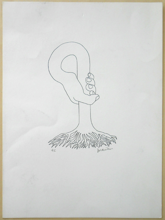 Marcel Mariën - litho, gesigneerd ( Laatste keer aangeboden). kopen? Bied vanaf 30!