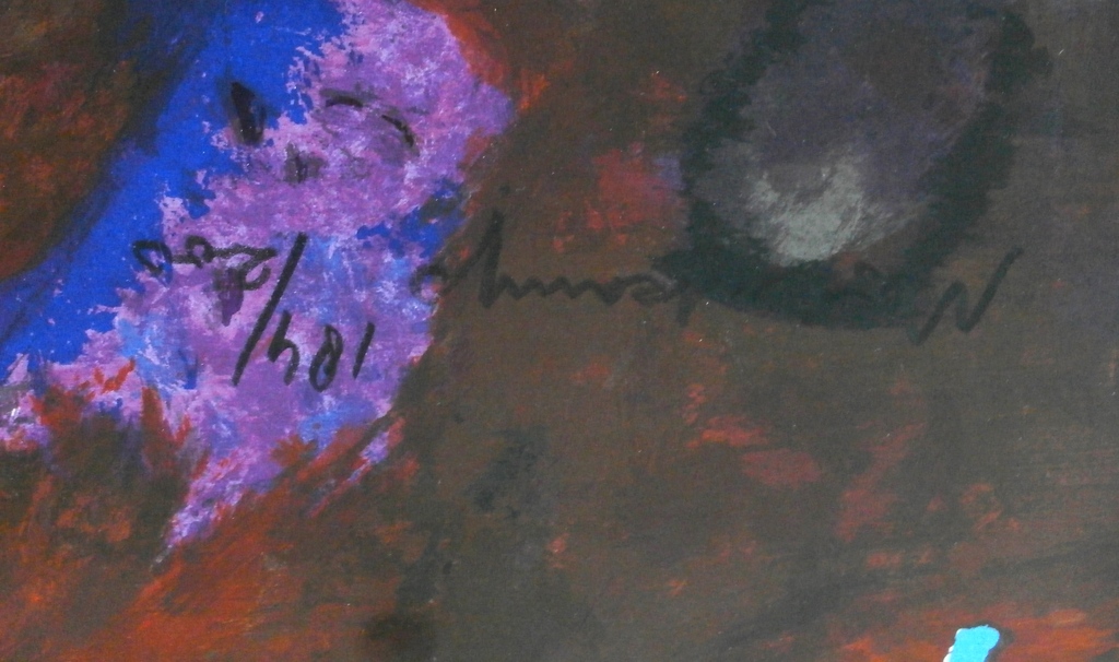 Nico Molenkamp - zeefdruk: Giraffe - Groot kopen? Bied vanaf 350!