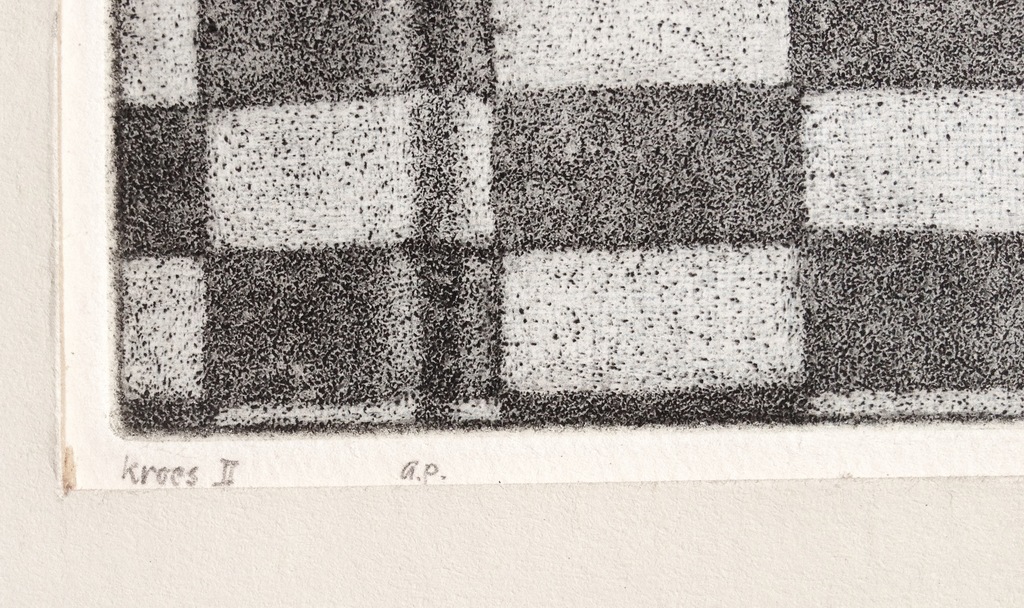 Joop Vegter, mezzotint, "Kroes II", 1986 kopen? Bied vanaf 29!