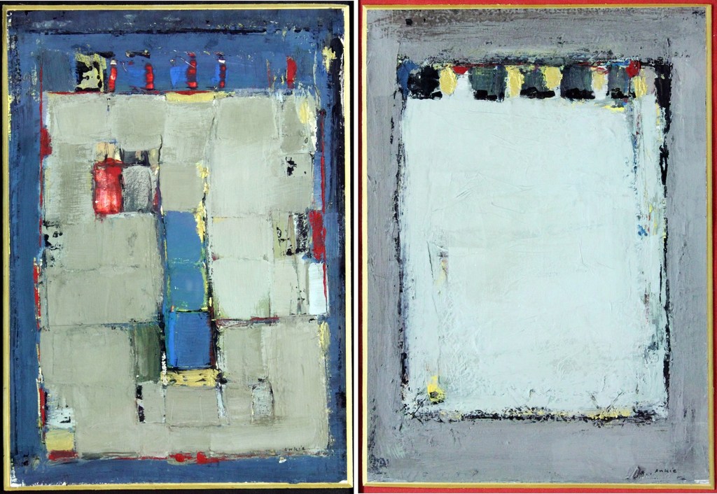 Ankie de Reus (1940 - 2 abstracte composities 'El Libro II+III' gesigneerd,1987 kopen? Bied vanaf 60!