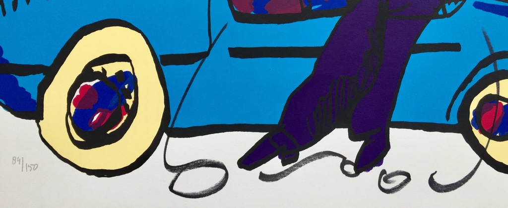 Herman Brood - Originele Handgesigneerde Zeefdruk: "Sharp Dressed" kopen? Bied vanaf 1!