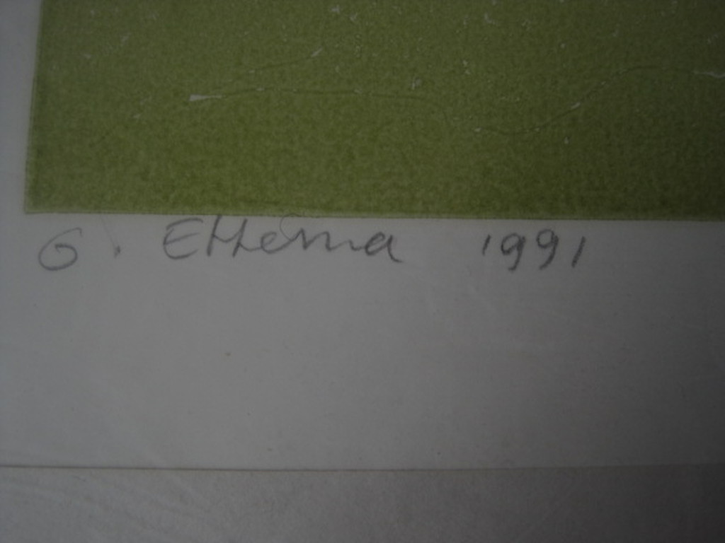 Gerard Ettema ( 1931- ) kleine oplage  litho "Hollands landschap" gesigneerd  kopen? Bied vanaf 1!