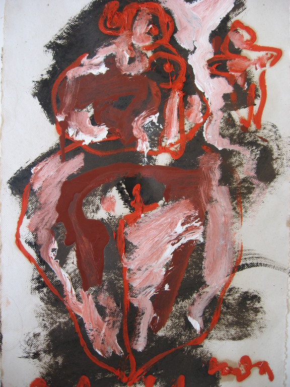 Anton Heyboer: Gouache, 'Moeder en Kind', 1989 kopen? Bied vanaf 299!
