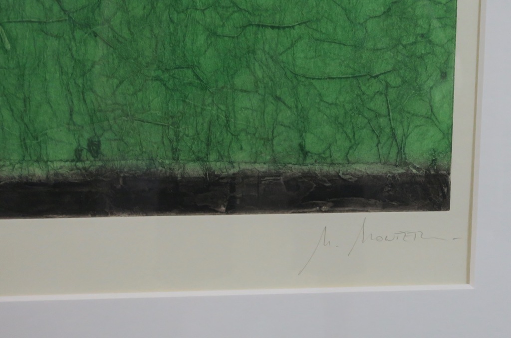 Onbekend gesigneerd: Ets, Z.T. - Ingelijst kopen? Bied vanaf 1!