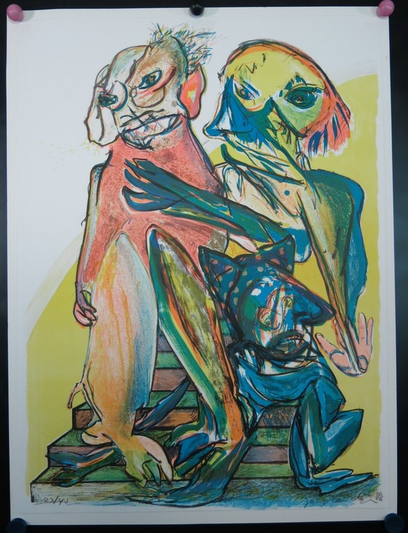Jacqueline de Jong: Litho, Figuren kopen? Bied vanaf 1!