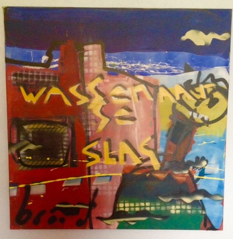 Herman Brood: Schilderij, Wassenaarse Slag (1990) kopen? Bied vanaf 2750!