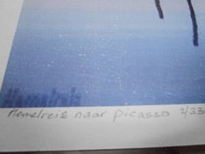 Irene Sminia - irene sminia - hemelreis naar picasso - digitale grafiek kopen? Bied vanaf 40!
