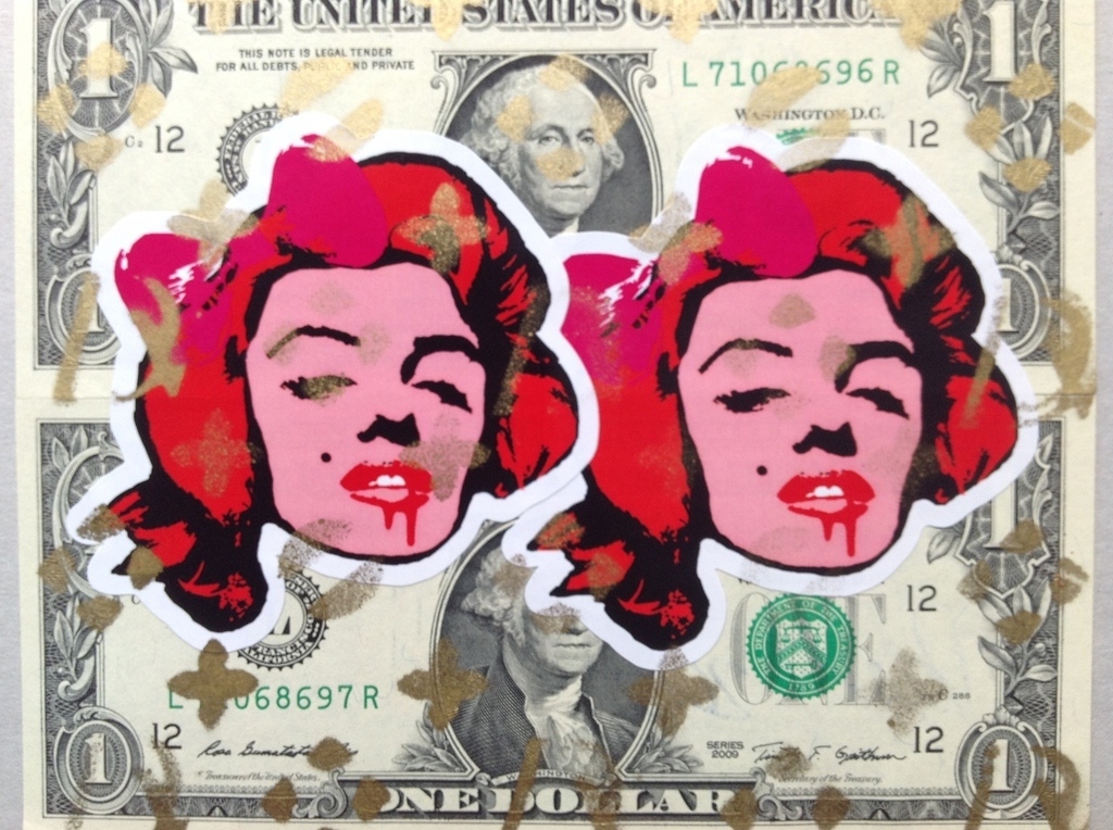 DEATH NYC-graffiti pop art biljet-2 Monroe Red kopen? Bied vanaf 85!