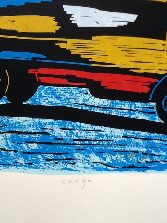 Hans Wap, gesigneerde zeefdruk, Cargo kopen? Bied vanaf 40!