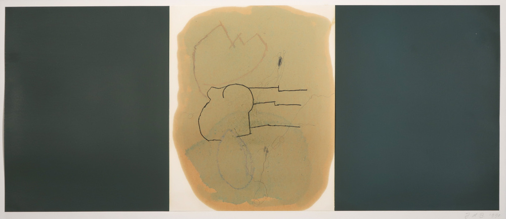 Jos den Brok: Gemengde techniek, Zonder titel (drieluik) kopen? Bied vanaf 1!