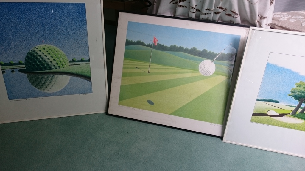 Golf tekeningen van René Boin kopen? Bied vanaf 1!