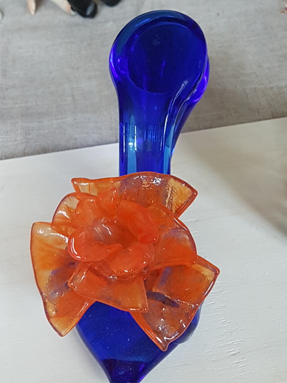 Murano-glas schoen  + Een vaas pulegoso glas  multicolor kopen? Bied vanaf 35!