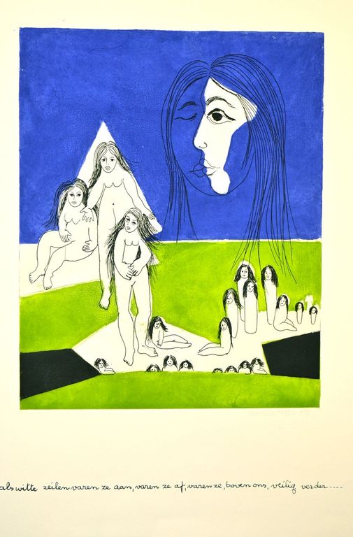 Ans Wortel: Ets. Als witte zeilen varen ze aan kopen? Bied vanaf 50!