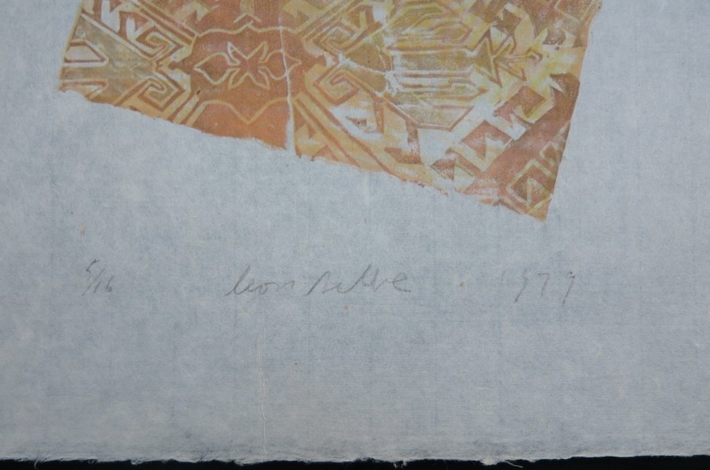Leon Tebbe: Houtsnede op Japans papier, Bloemstilleven kopen? Bied vanaf 1!