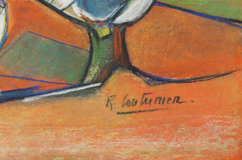 Robert Couturier: Pasteltekening, Landschap kopen? Bied vanaf 250!