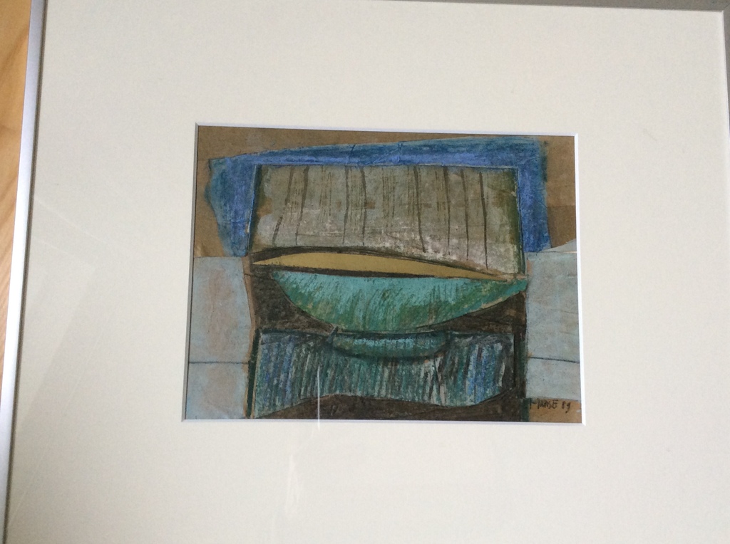 Hanse, waarschijnlijk Mieke Bijkerk-Hanse, gemengde techniek, 1989 verkocht voor € 40!