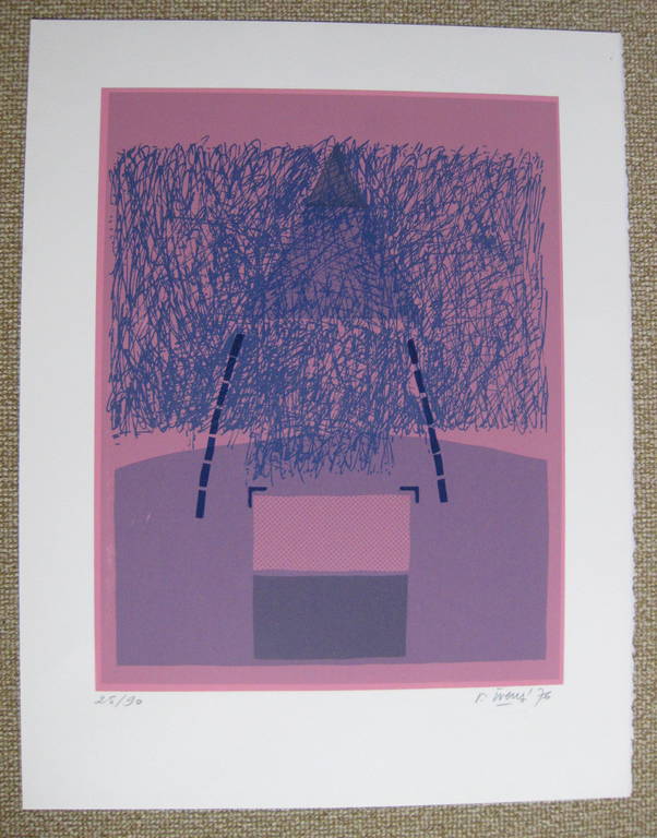 Renaat Ivens: Kleurenlitho,  Zonder titel,  kopen? Bied vanaf 20!