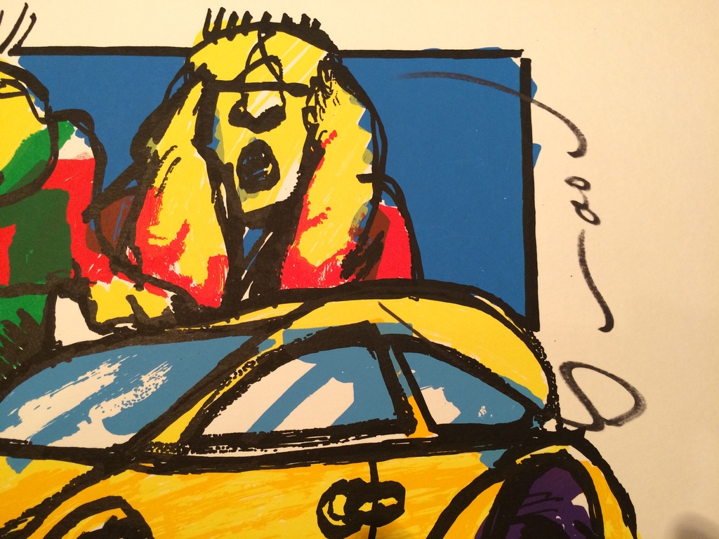 Originele zeefdruk Herman Brood VW Beetle met de hand gesigneerd. kopen? Bied vanaf 150!