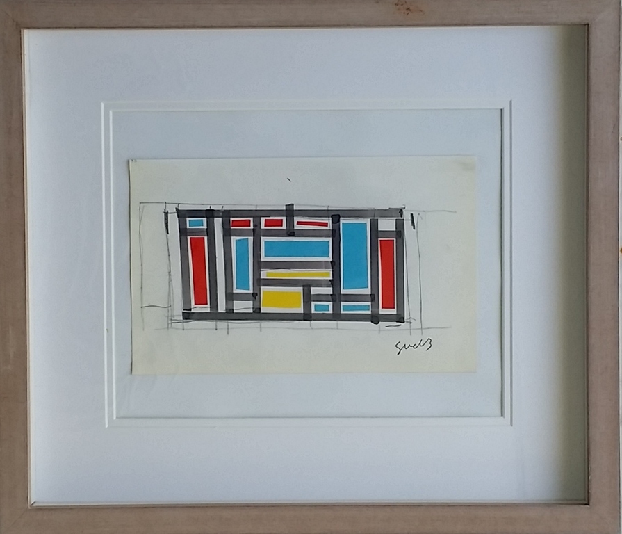 Siep van den BERG - collage op papier - gesigneerd verkocht voor € 135!