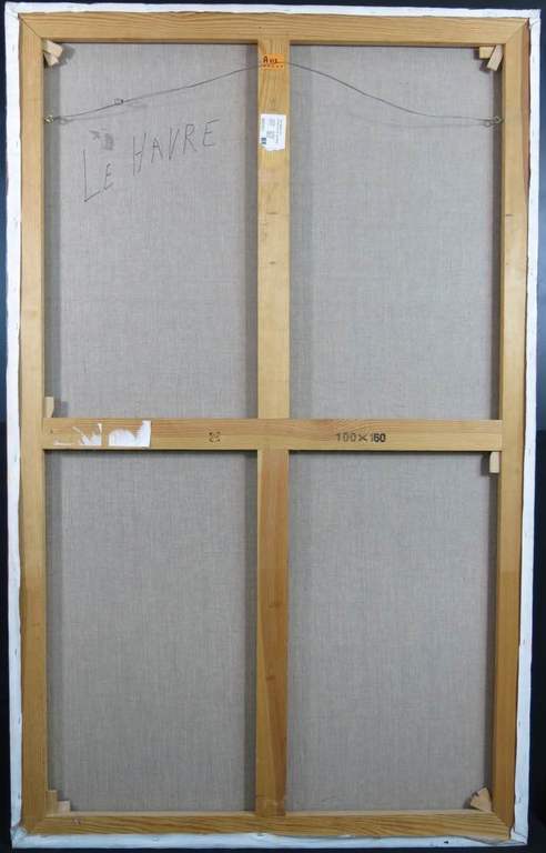 Hans van den Berg: Olieverf op doek, Le Havre (Zeer groot) kopen? Bied vanaf 250!