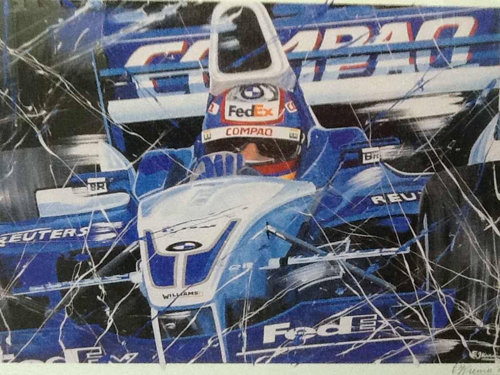 Eric-Jan Kremer: Kleurenlitho ' Formule 1 ' handgesigneerd en genummerd.  kopen? Bied vanaf 50!
