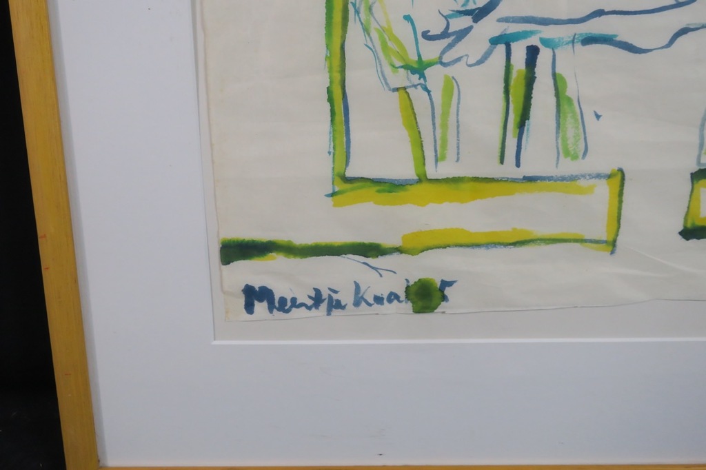 Meertje Kaal: Aquarel op rijstpapier, De gewonde - Ingelijst kopen? Bied vanaf 1!
