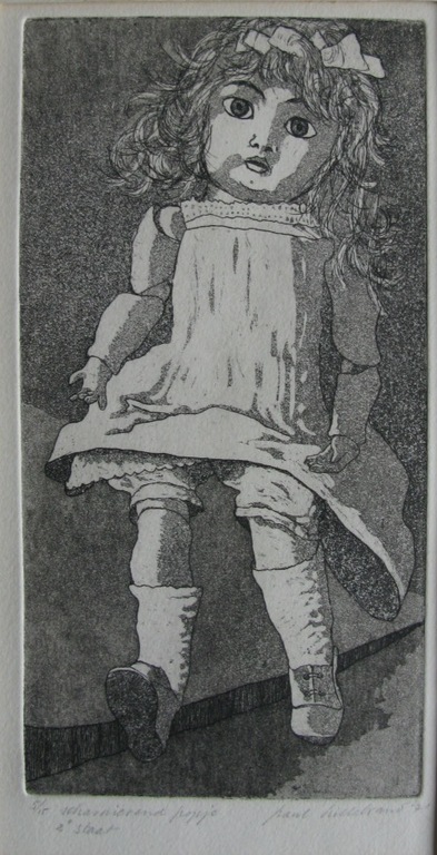 Paul Hillebrand - SCHARNIEREND POPJE (2e staat) - ets kopen? Bied vanaf 1!