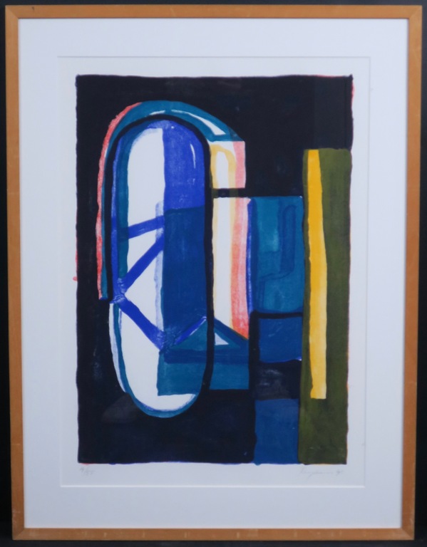 Theo Kuijpers: Zeefdruk, zonder titel -Ingelijst verkocht voor € 85!