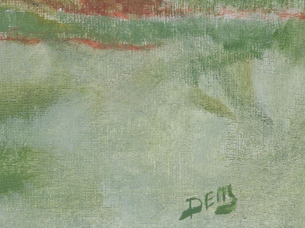 Hollands landschap - Olieverf op doek - Monogram kopen? Bied vanaf 1!