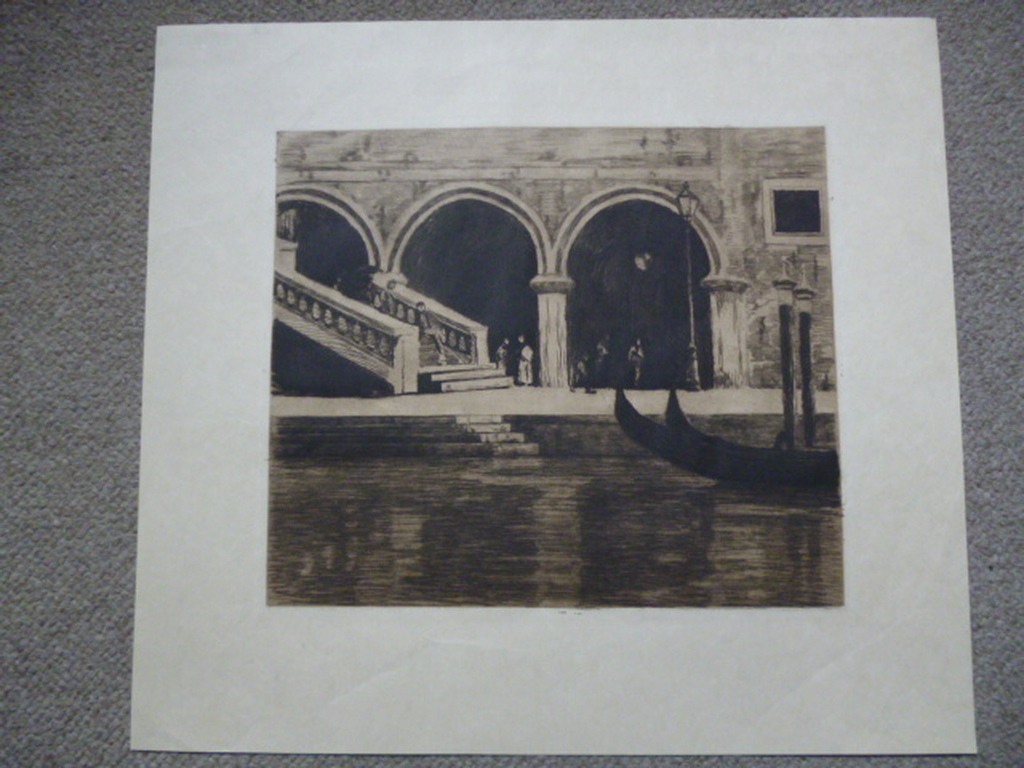 Willem Witsen - ets - Trap naar de Ponte di Rialto, Venetie kopen? Bied vanaf 200!