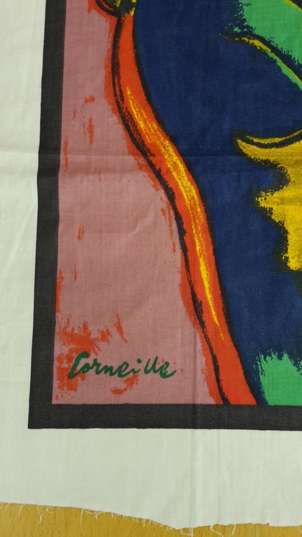 cornellie printing on silk Cornellie Guilaume Beverloo former cobra artist  kopen? Bied vanaf 20!