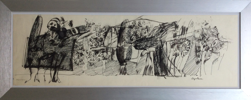 Martin Engelman - pentekening - 1965 verkocht voor € 75!