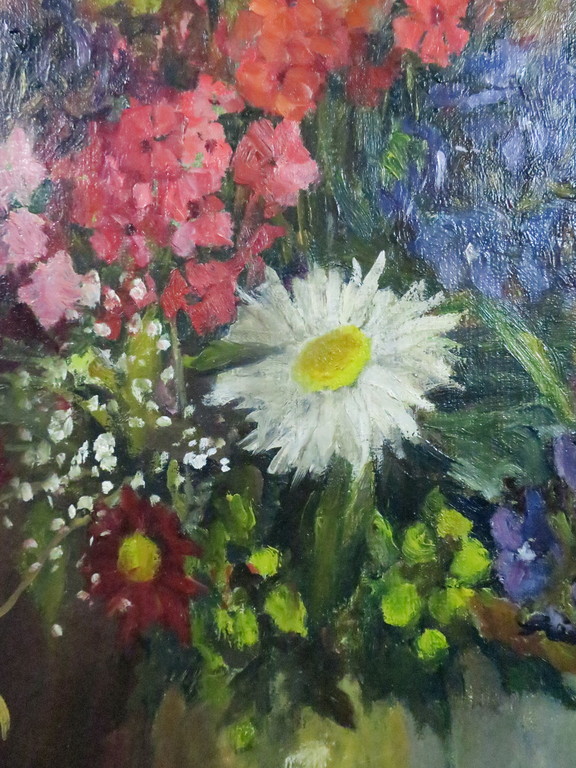 Jord van Calker: Olieverf op doek, Bloemenweelde I - Ingelijst kopen? Bied vanaf 80!