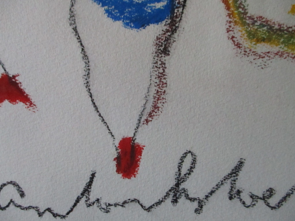 Anton Heyboer - crayon op molenpapier - Danseres kopen? Bied vanaf 1!