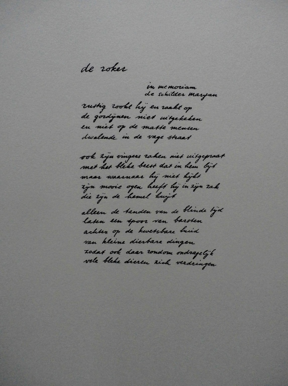 Lucebert - litho + gedicht: De roker - 1982 kopen? Bied vanaf 225!