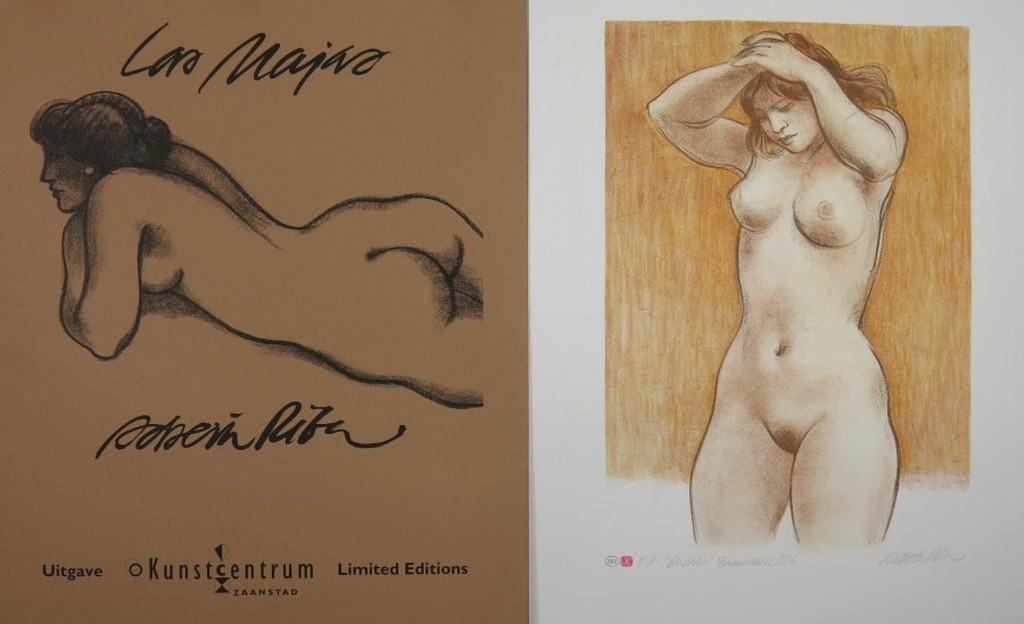 Enric Adsera Riba: Litho (6x), Las Majas verkocht voor € 100!