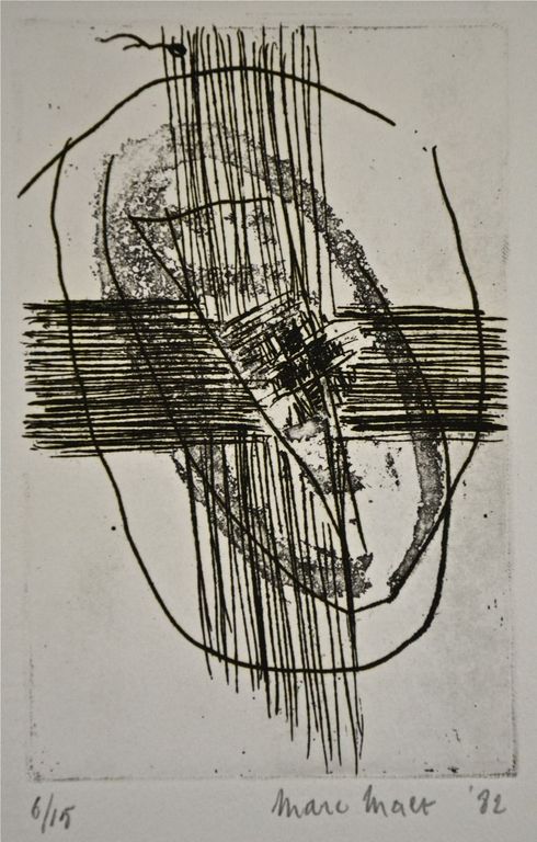Marc Maet: Ets. Abstracte compositie verkocht voor € 135!