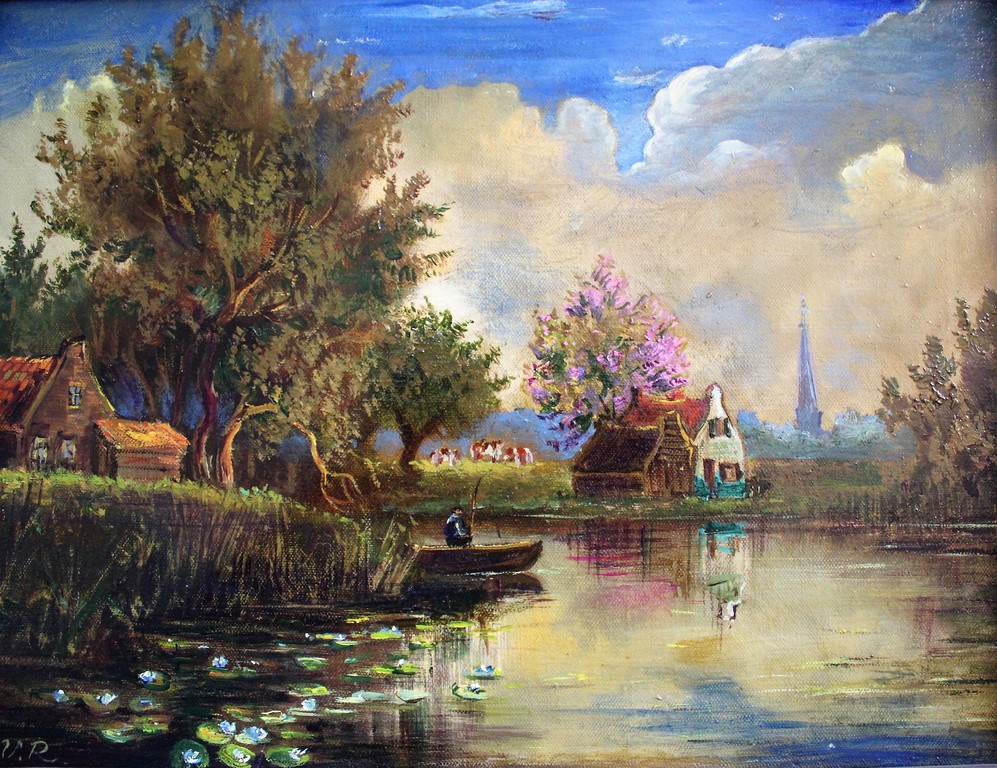 Onbekende schilder: Een meer  kopen? Bied vanaf 35!