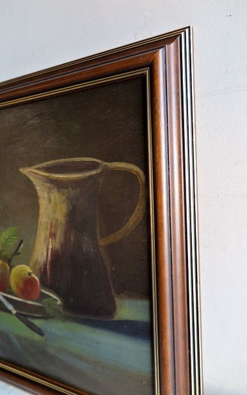 Onbekende kunstenaar (onduidelijk gesigneerd) - Olieverf op paneel - Stilleven kopen? Bied vanaf 1!