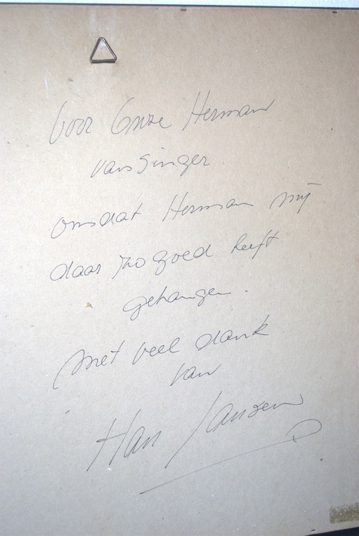 HAN JANSEN -- 1987 ZEEFDRUK GRONINGEN -- kado a.h. Singer Museum handgeschreven! kopen? Bied vanaf 150!