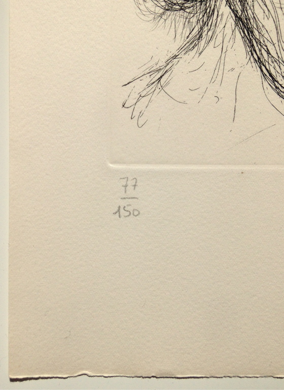 Salvador Dali & Tim Mittelberg, Originele ets uit '71, handgesigneerd kopen? Bied vanaf 135!
