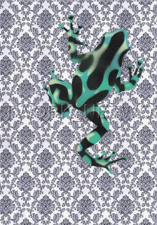 IGGY S - Original Print Painting - Turquoise Frog - Signed and Numbered Ed of 25 kopen? Bied vanaf 1!