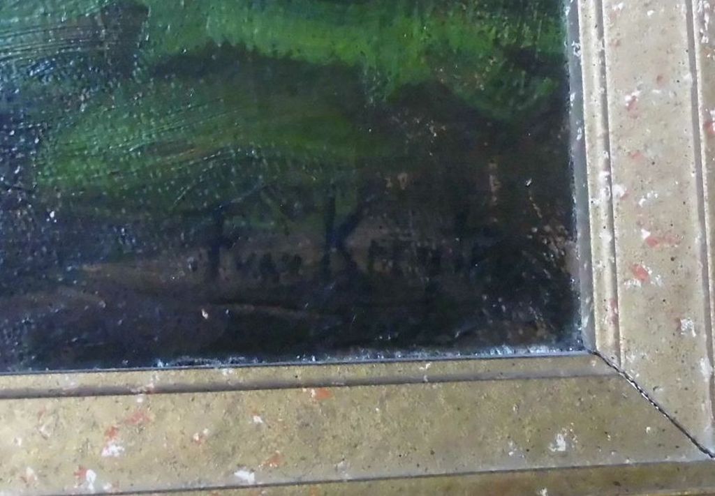 F. van Kregten: Schilderij, Bosrand met drie koeien kopen? Bied vanaf 1600!