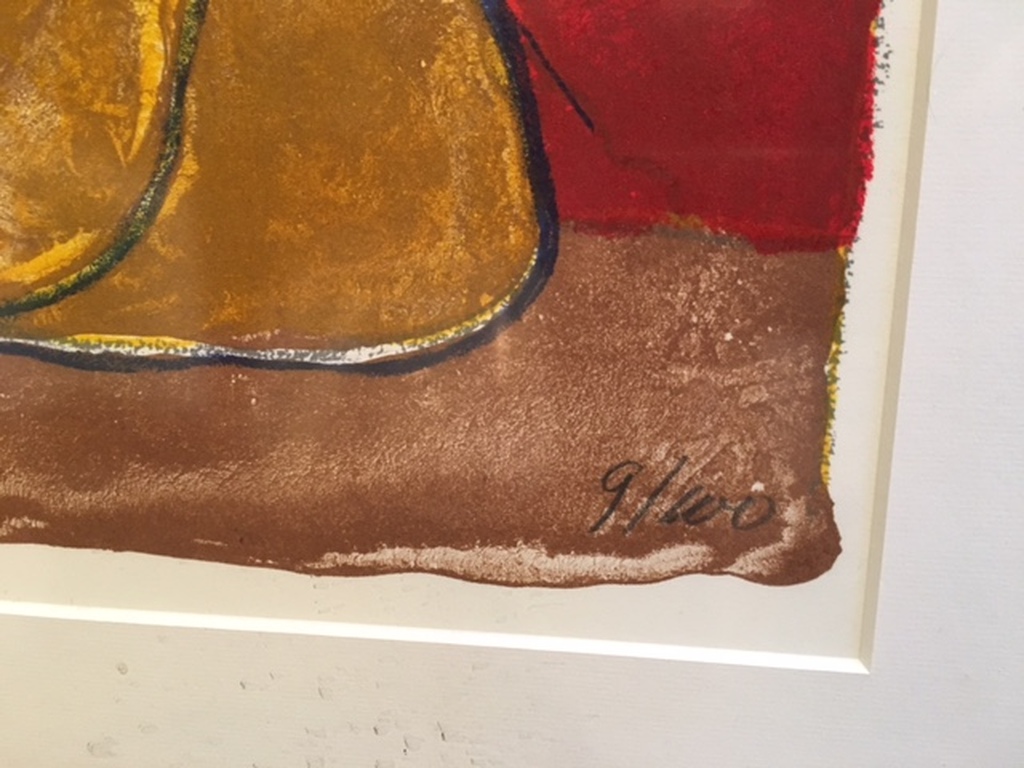 Mark Brusse, handges kleurenzeefdruk, mooie lijst en PP en lagere prijs kopen? Bied vanaf 58!