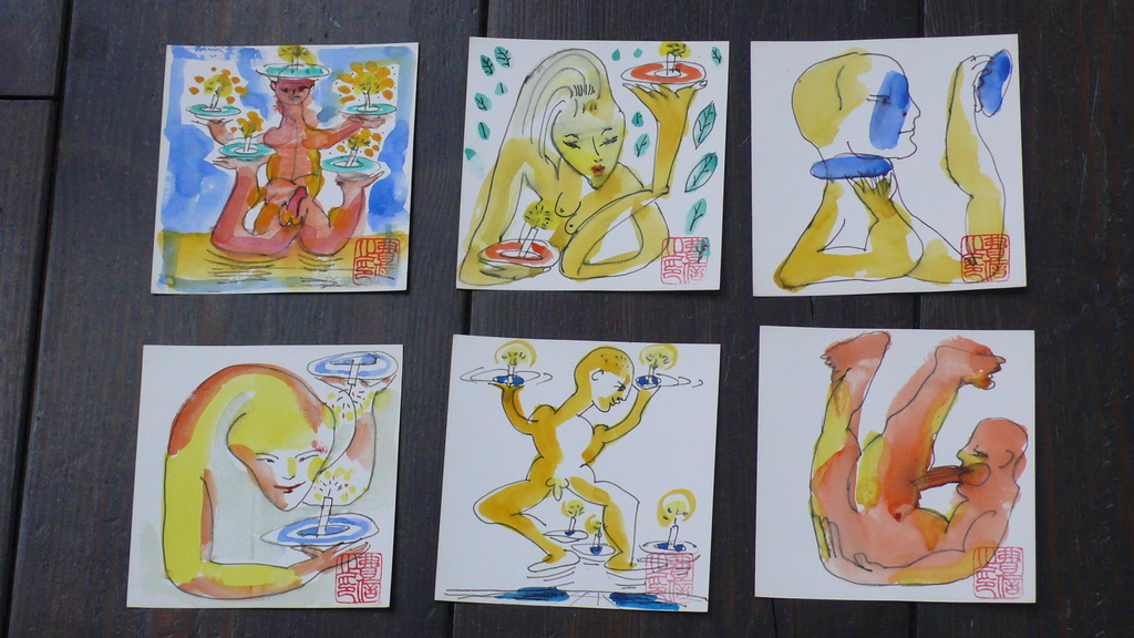 6 x erotische aquarel van Ernst Vijlbrief (1934-2010) kopen? Bied vanaf 60!