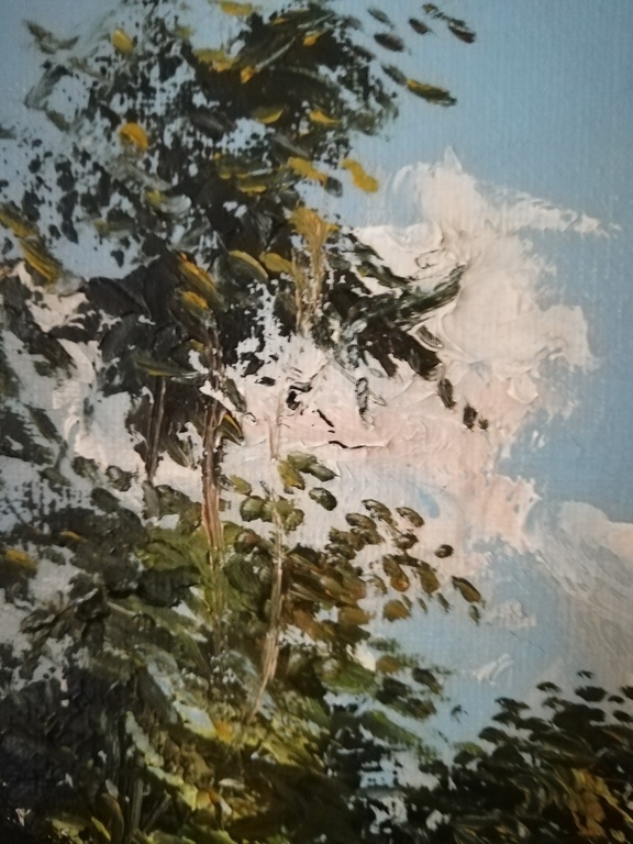 onbekend kunstenaar - olieverf op doek - zomerse bosweg kopen? Bied vanaf 1!