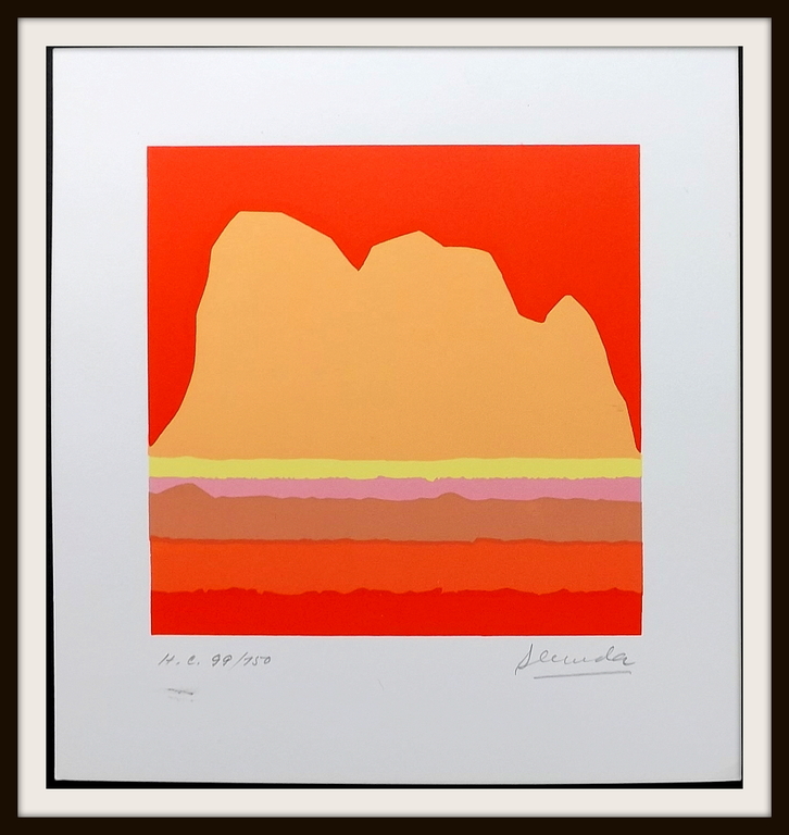 Arthur Secunda - 3x gesigneerde litho - getiteld: Landscape I, II, III kopen? Bied vanaf 1!