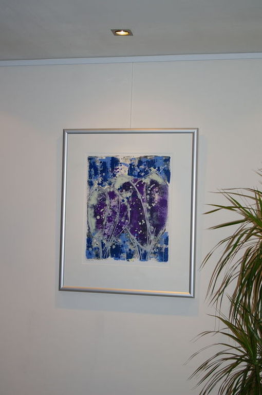 'Paarse krokus' - kleurenzeefdruk, 2000, gesigneerd, oplage 100  kopen? Bied vanaf 1!